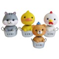Cute Shaking Head Spring Car Decoration Cake Baking Mini Potted Resin Decoration, Specification: Bea