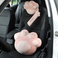 Car Plush Head Pillow Cat Claw Car Neck Pillow Car Female Decorative Supplies, Colour: Pink Shoulder