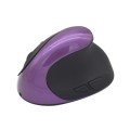 JSY-03 6 Keys Wireless Vertical Charging Mouse Ergonomic Vertical Optical Mouse(Purple)