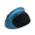 JSY-03 6 Keys Wireless Vertical Charging Mouse Ergonomic Vertical Optical Mouse(Blue)