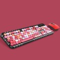 MOFII Honey Plus Colorful Wireless Keyboard and Mouse Set(Black Mixture)