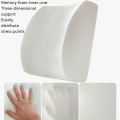Office Waist Cushion Car Pillow With Pillow Core, Style: Memory Foam(Mesh Black)