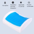 Office Waist Cushion Car Pillow With Pillow Core, Style: Gel Type(Suede Royal Blue)