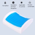 Office Waist Cushion Car Pillow With Pillow Core, Style: Gel Type(Mesh Purple)