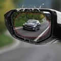 2pcs /Set Rainproof Anti-Fog And Anti-Reflective Film For Car Rearview Mirror Ellipse 95x135mm(Trans