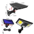 TG-TY081 LED Solar Wall Light Body Sensation Outdoor Waterproof Courtyard Lamp with Remote Control,