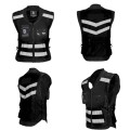 GHOST RACING GR-Y06 Motorcycle Riding Vest Safety Reflective Vest, Size: M(Black)