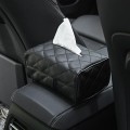 2 PCS GM-020 Car Sun Visor Chair Back Mount Car Paper Towel Box(Black)