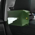 2 PCS Car Leather Tissue Box Home Paper Towel Storage Box(Army Green)