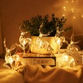 Christmas Elk String Lights Holiday Decoration, Spec: 3m 20 LEDs Battery Box(Warm White Light)