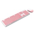T-WOLF TF770 Mechanical Feel Wireless Gaming Keyboard And Mouse Set(Pink)