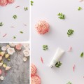 3D Stereo Double-Sided Photography Background Paper(Flower Charm 1)