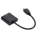ZHQ008 HD HDMI To VGA Converter with Audio(Black)