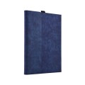 13 inch Leather Tablet Protective Case For Microsoft Surface Pro X, Color: Dark Blue + Power Bag