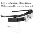 11642DC Multi-magnification Glasses-type Maintenance Rechargeable Magnifying Glass