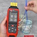 TASI Contact Temperature Meter K-Type Thermocouple Probe Thermometer, Style: TA612C 4 Channels