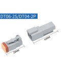 4 PCS DT04-2P / DT06-2S With Copper Car Waterproof Connector Conductive Connection Terminal