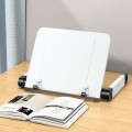 L03 Adjustable Lifting Reading Rack Book Holder Laptop Stand,Style Single Section White