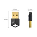 2 PCS USB Bluetooth Adapter 5.0PC Computer Wireless Audio Receive Transmitter, Color: Black