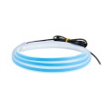 Car LED Streamer Decorative Hood Atmosphere Lights, Style: Monochrome Ice Blue Light(1.5m)