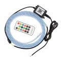 Car LED Streamer Decorative Hood Atmosphere Lights, Style: Remote Control+APP Colorful Light(1.5m)
