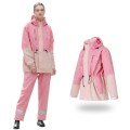 Rainfreem Outdoor Reflective Fashion Split Raincoat Rain Pants Set, Size: S(Pink)