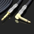 KGR Guitar Cable Keyboard Drum Audio Cable, Specification: 1m(Elbow Straight Jack)