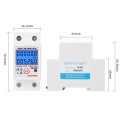 SINOTIMER DDS6619-526L-2 Can Reset Zero Backlight Display Single-phase Rail Electric Energy Meter
