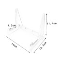 Acrylic Bookshelf Transparent Book Display Stand  Magazine Picture Frame Stand