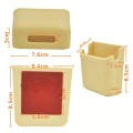 Vehicle Adhesive Mobile Phone Stand Card Cigarette Storage Box, Color: DM-004 Beige