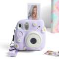 CAIUL Daisy Camera Silicone Case Protective Soft Case For FUJIFILM Instax Mini7+(Purple)