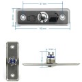 3 PCS Stainless Steel Exit Switch Button Metal Access Control Button