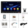 A2916 7 inch Dual-spindle Universal MP5 Car Carplay MP4 Player, Style: Standard+4 Light Camera