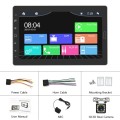 1310C 10.1 inch Car Full Screen Touch HD MP5 Wired Carplay Player, Style: Standard+12 Light Camera
