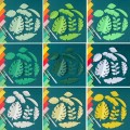Paper-cut Leaf Ornaments Photography Props(Christmas Green)