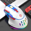 K-Snake Q15 9 Keys RGB Light Effect Wired Mechanical Mouse, Cable Length: 1.5m(White)