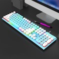 K-Snake K4 104 Keys Glowing Game Wired Mechanical Keyboard, Cable Length: 1.5m, Style: Mixed Light B