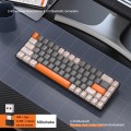 ZIYOU LANG K68 68 Keys Bluetooth Wireless Dual Model Mechanical Keyboard, Style: Green Shaft Version