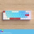 ZIYOU LANG T8 68 Keys RGB Gaming Mechanical Keyboard, Cable Length: 1.5m, Style:  Gundam Version Gre