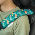 Car Seat Belt Shoulder Protective Cover Children Seat Belt Retainer, Color: Cyan