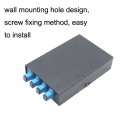 4 Ports Desktop Optical Fiber Terminal Box Founded Wall With SC Tailed Fiber Flange