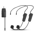One For Two UHF Wireless Headset Microphone Lavalier Headset Amplifier