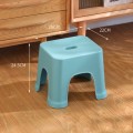 Plastic Stool Thickened Home Simple Small Bench, Color: Orange Large