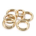 20pcs Zinc Alloy Spring Ring Metal Open Bag Webbing Keychain, Specification: 4 Points Light Gold