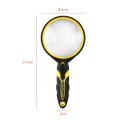 CH2050 10X Optical Glass Lens Reading Handheld Magnifier With LED Light