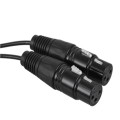 2RCA To 2XLR Speaker Canon Cable Audio Balance Cable, Size: 1m(Dual Lotus To Dual Female)