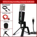 A9 USB Computer Phone Live Broadcast Microphone National K Song Recording Wired Microphone With Stan