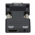 HDMI to VGA Projector HDMI Adapter With Audio Cable Computer HD Converter