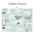 1.5m X 1m Cartoon Airplane Hot Air Balloon Theme Birthday Background Cloth Photography Decoration Ba