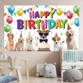 180x110cm Animal Birthday Theme Backdrop Cloth Party Decoration(2023SRB96)